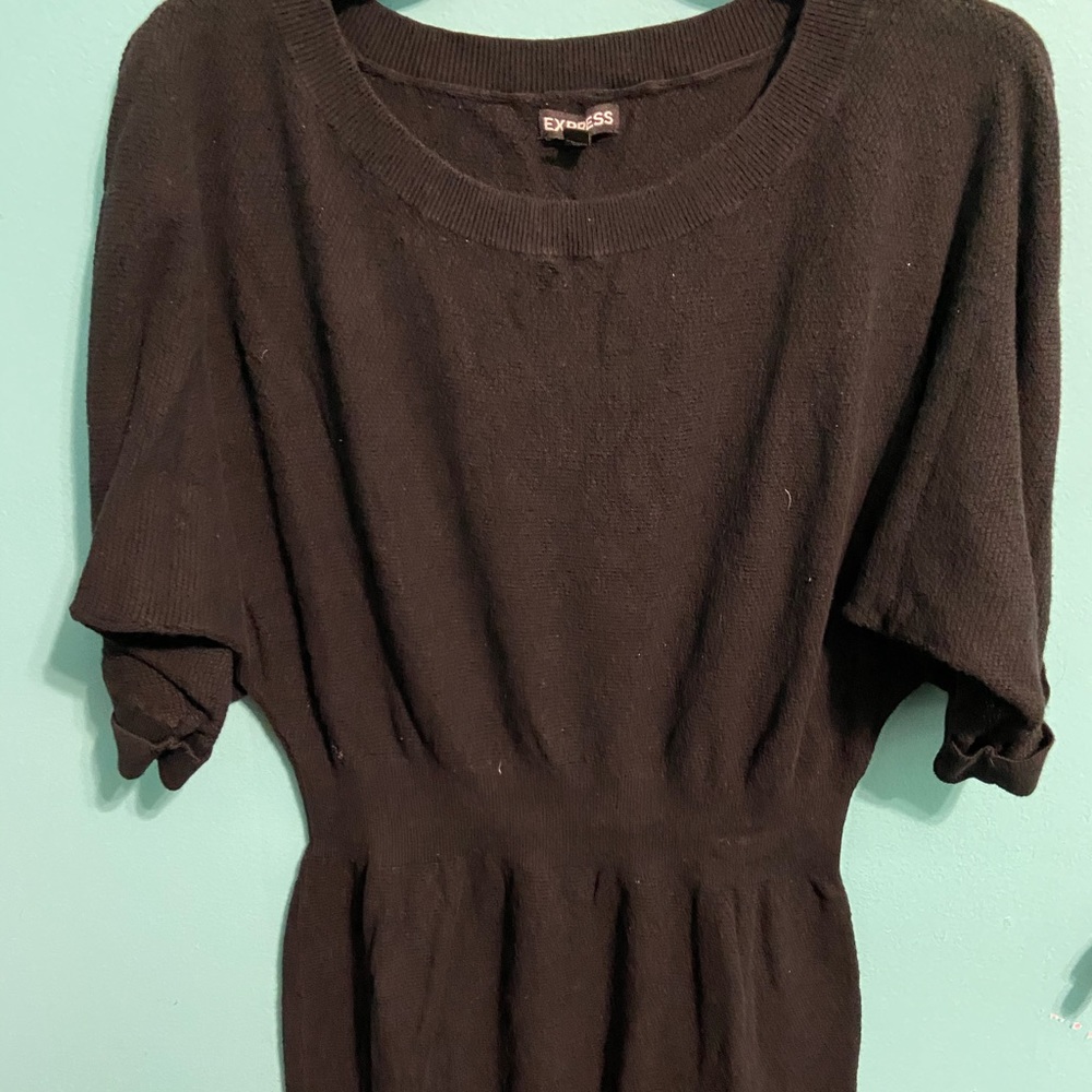 Express Black Knit Dress